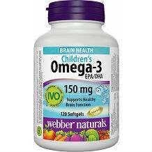 Orange Flavour Children’s Omega-3 Webber Naturals