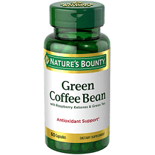 Nature's Bounty Green Coffee Bean with Raspberry Ketones and Green Tea Review