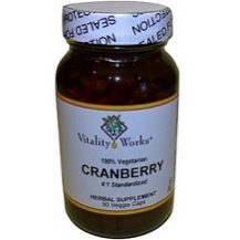 Vitality Works Cranberry supplement for Urinary Tract Infection