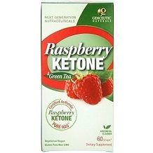 Genceutic Naturals PURE RAS Raspberry Ketone with Green Tea for Weight Loss