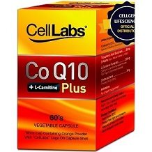 Cell Labs CoQ10 + L-Carnitine Plus for Health & Well-Being