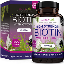 Nutravita High Strength Biotin for Hair Growth
